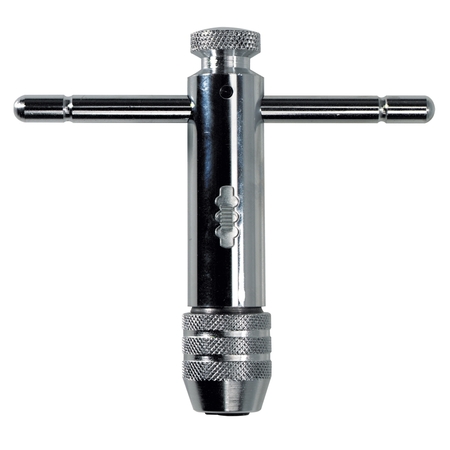 HANSON T-Handle Ratcheting Tap Wrench, 1/4" to 1/2" (6mm to 12mm) 21102